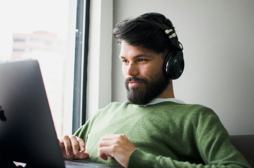 Person with headphones